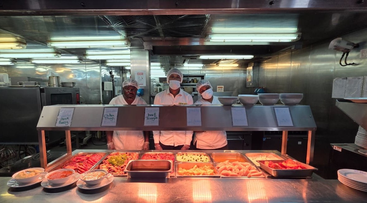 catering oil rig gabon